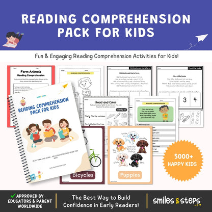 Reading Comprehension Pack for Kids – Learn with Stories!