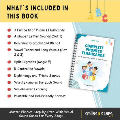 Complete Phonics Flashcards Set – Unlock Reading Success for Kids