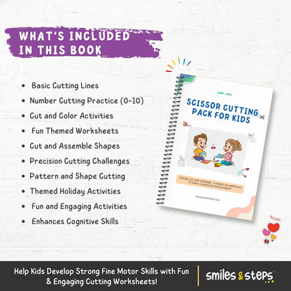 Scissor Skills Kit for Kids – Cut, Color & Create!