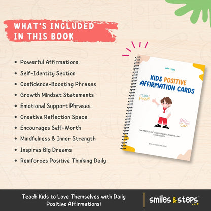 Kid's Positive Affirmation Cards for Happy Minds – Empower & Uplift