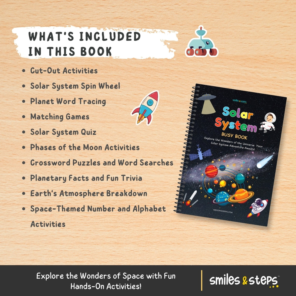 Solar System Busy Book for Kids – Explore the Wonders of Space – Smiles ...