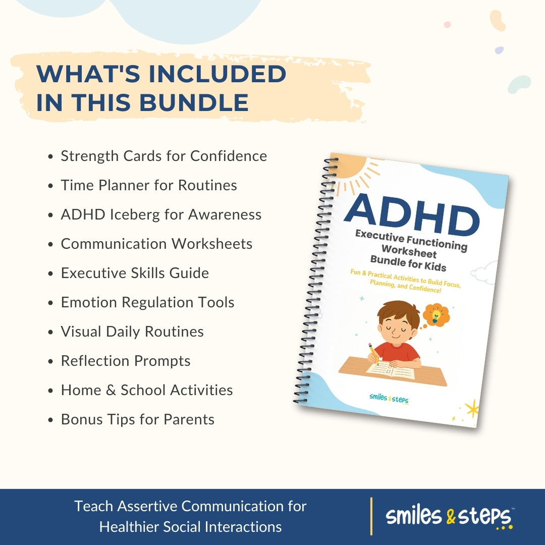 Ultimate ADHD Executive Functioning Bundle for Kids – Build Focus, Confidence & Daily Routines