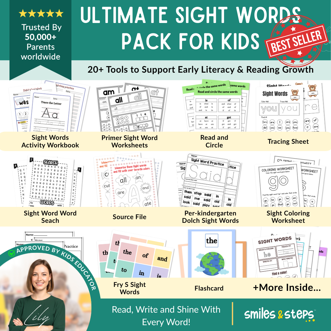 Ultimate Sight Words Pack for Kids: 20+ Tools for Early Literacy & Fluency