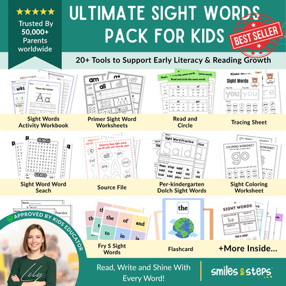 Ultimate Sight Words Pack for Kids: 20+ Tools for Early Literacy & Fluency