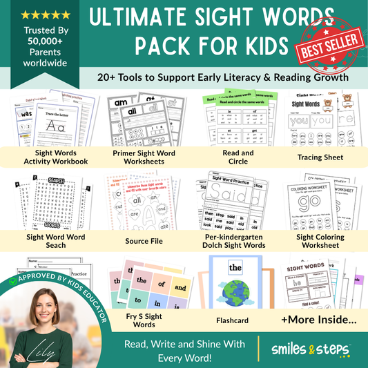 Ultimate Sight Words Pack for Kids: 20+ Tools for Early Literacy & Fluency