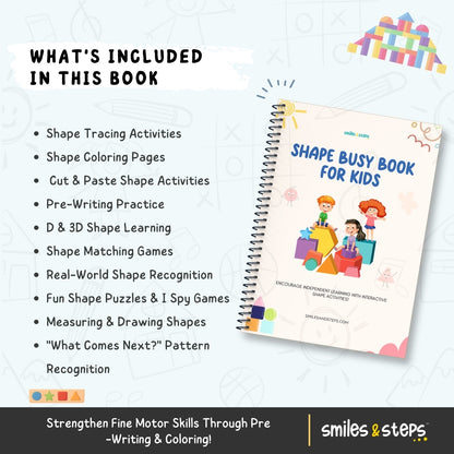 Shape Busy Book for Kids – Trace, Match & Recognize!