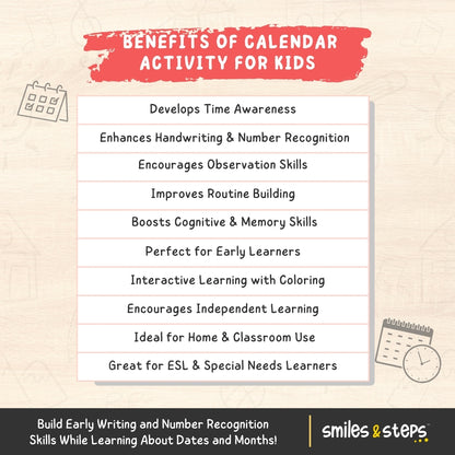 Calendar Activity for Kids: Build Routines & Time Skills