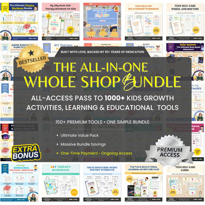 The Whole Shop Learning Bundle – Unlock 100+ Educational Tools for Kids | All-in-One Educational Bundle with Complete Homeschool Resource