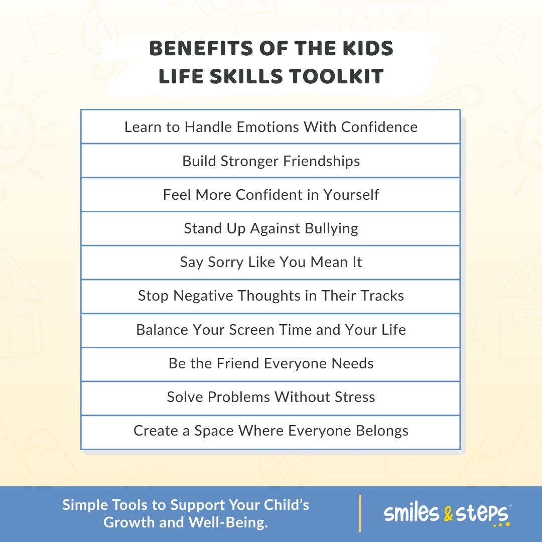 The Essential Kids Life Skills Toolkit – Confidence, Emotions & Real-World Skills for Growing Minds