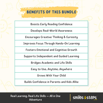The Fun & Educational Learning Adventure Bundle – Includes 5 Expert Workbooks for STEM, Phonics, Space, Nature & Life Skills