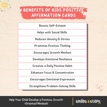 Kid's Positive Affirmation Cards for Happy Minds – Empower & Uplift