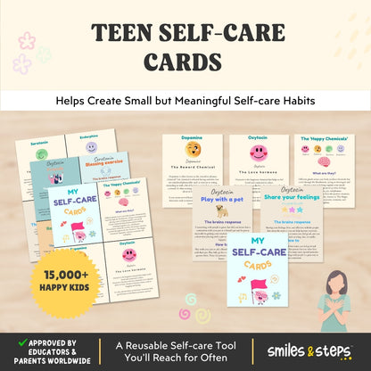 Teen Self-Care Cards – Gentle Daily Support for Overwhelming Days