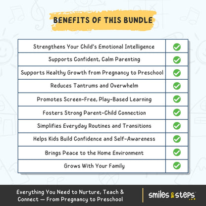 The Ultimate Parenting & Child Development Bundle – Pregnancy to Preschool Support all in this 5-in-1 Bundle