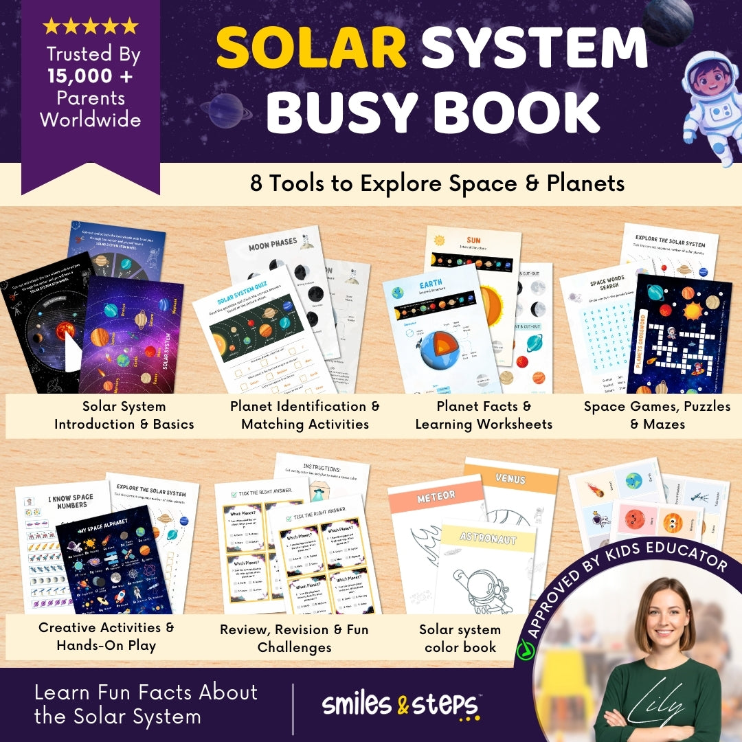 The Ultimate Solar System Busy Book for Kids – Fun STEM Activities to Explore Space & Planets