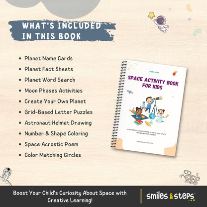 🪐 Space Activity Book for Kids: Discover the Universe