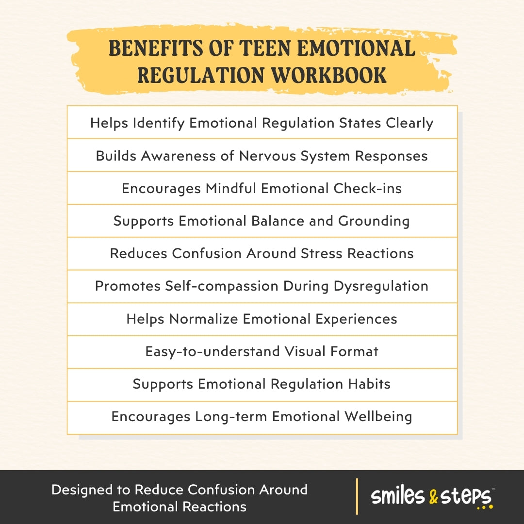 Teen Emotional Regulation Workbook – Window of Tolerance Made Simple
