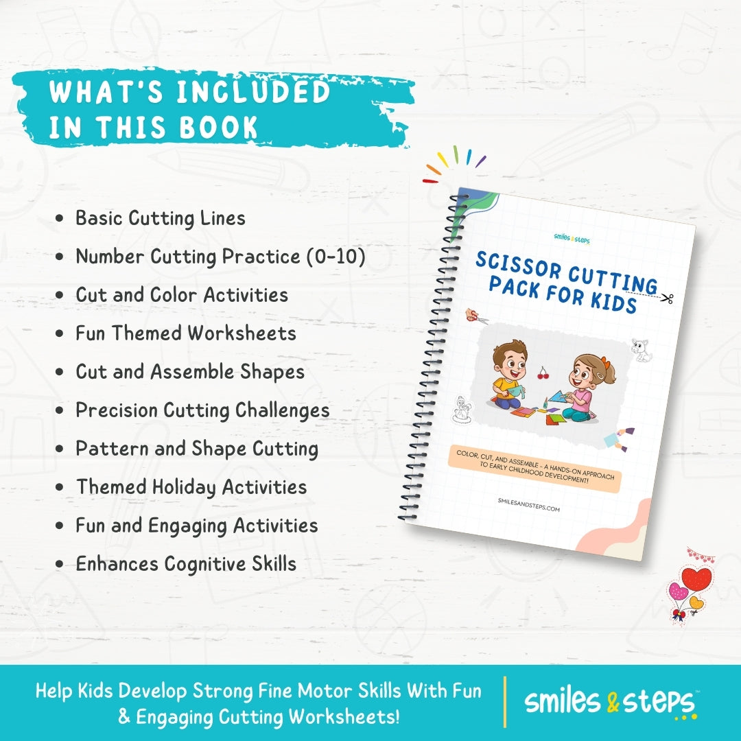Ultimate Scissor Cutting Pack for Kids – Build Fine Motor Skills, Focus & Confidence