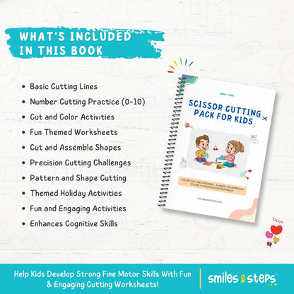 Ultimate Scissor Cutting Pack for Kids – Build Fine Motor Skills, Focus & Confidence
