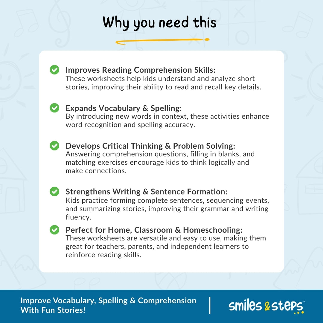 Complete Reading Comprehension Pack for Kids 15+ Tools for Better Reading & Understanding
