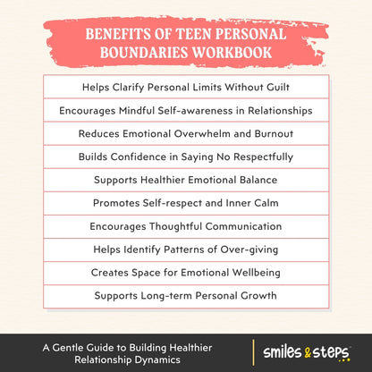 Teen Personal Boundaries Workbook – Build Confidence & Healthy Limits