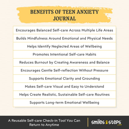 Teen Self-Care Wheel and Routine – Visual Balance for Calm, Healthy Habits