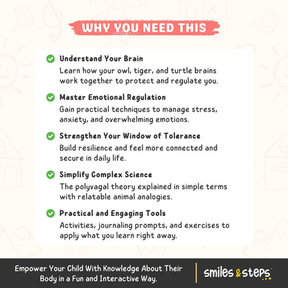 The Polyvagal Theory for Kids | Human Nervous System Workbook | Brain & Body Fun Facts