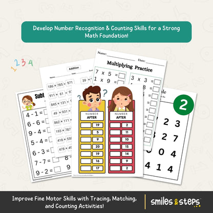 Numbers Activity Pack for Kids – Make Math Fun & Easy