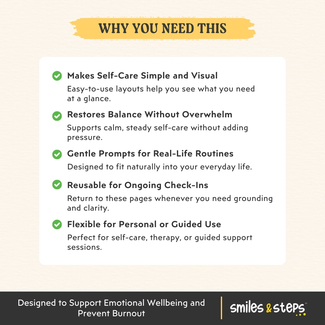Teen Self-Care Wheel and Routine – Visual Balance for Calm, Healthy Habits