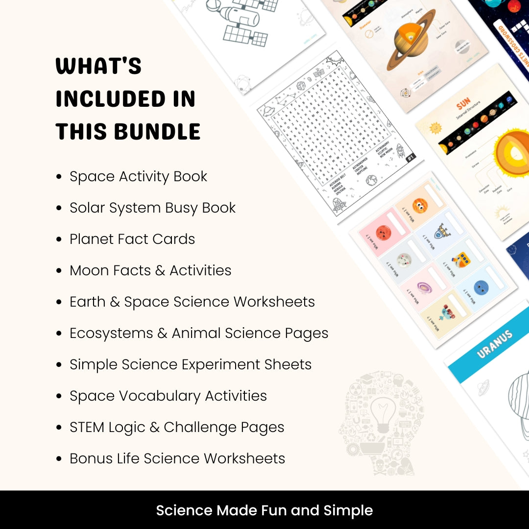 Space & Science Mega Kit – 774+ STEM Pages for Curious Kids
