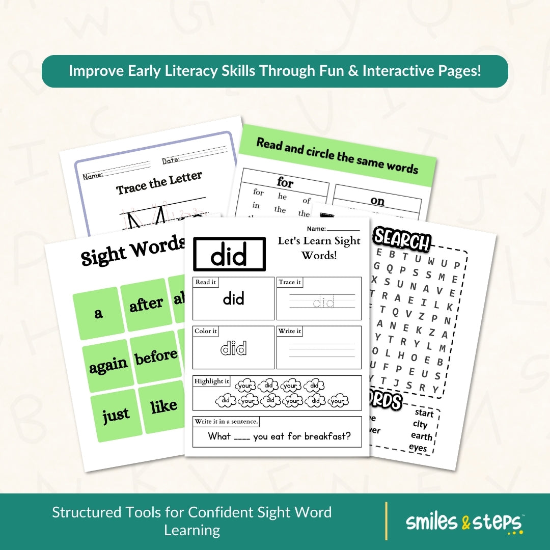 Ultimate Sight Words Pack for Kids: 20+ Tools for Early Literacy & Fluency