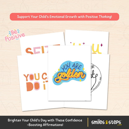 Kid's Positive Affirmation Cards for Happy Minds – Empower & Uplift
