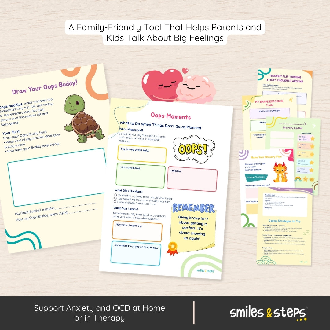 My Silly Brain OCD Therapy Workbook for Kids – Brave Thoughts Toolkit