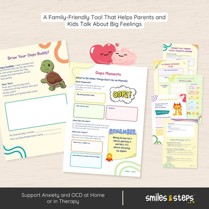My Silly Brain OCD Therapy Workbook for Kids – Brave Thoughts Toolkit