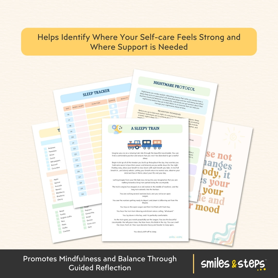 Teen Self-Care Wheel and Routine – Visual Balance for Calm, Healthy Habits