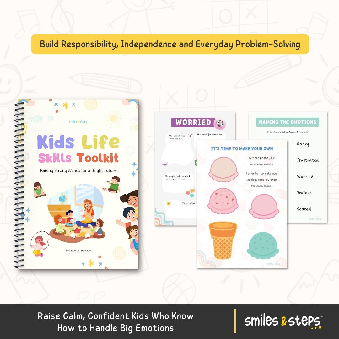The Emotional Wellness & Life Skills 5-Workbook Bundle for Kids | Build Emotional Strength, Social Skills & Confidence