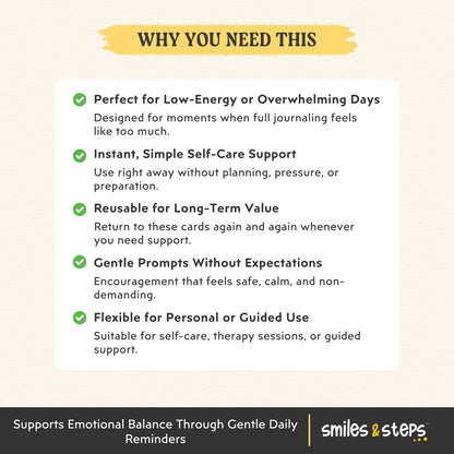 Teen Self-Care Cards – Gentle Daily Support for Overwhelming Days