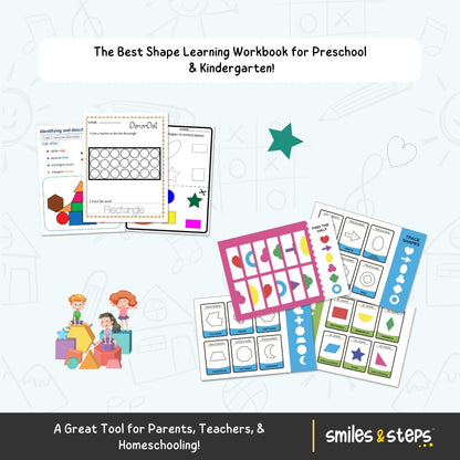 Shape Busy Book for Kids – Trace, Match & Recognize!