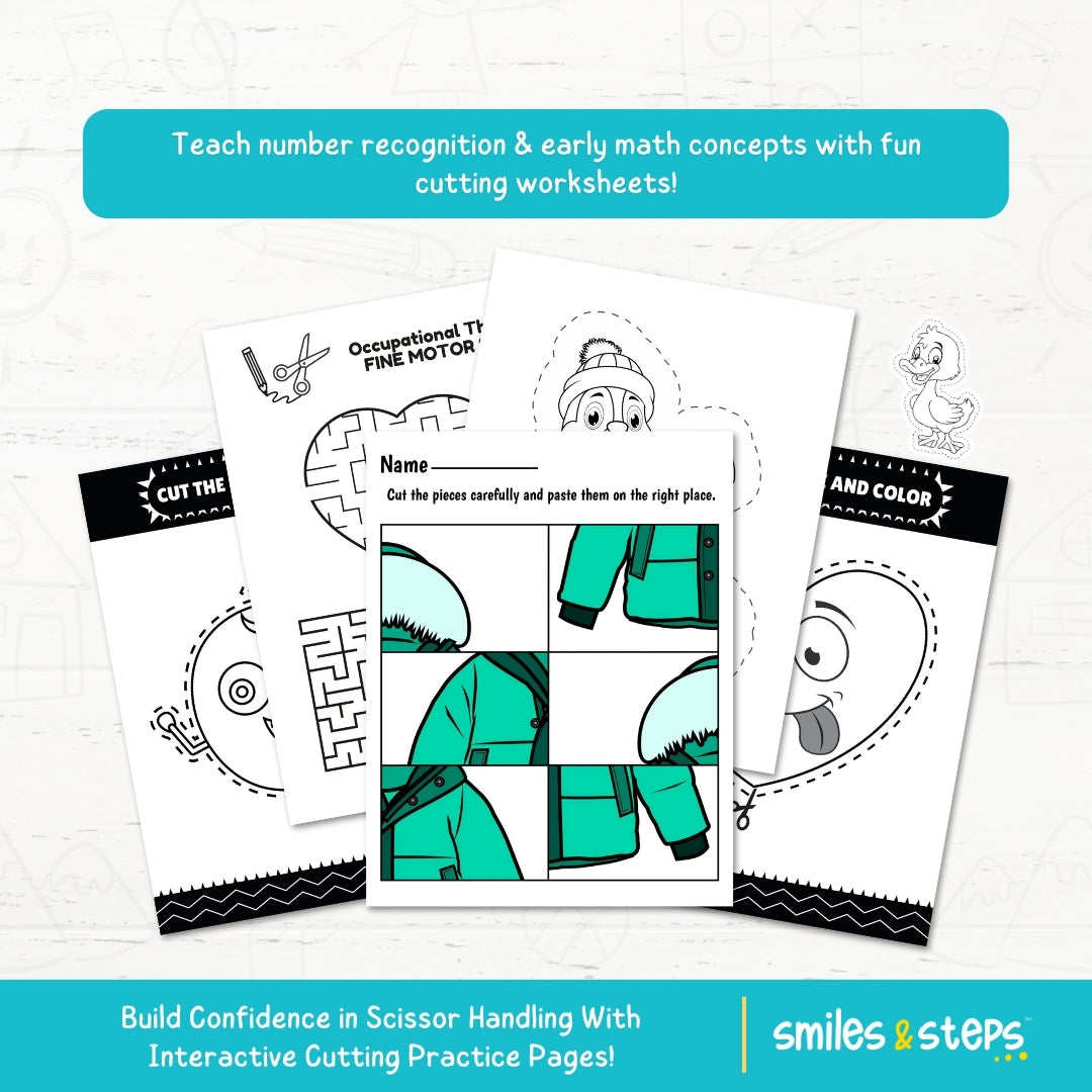 Ultimate Scissor Cutting Pack for Kids – Build Fine Motor Skills, Focus & Confidence