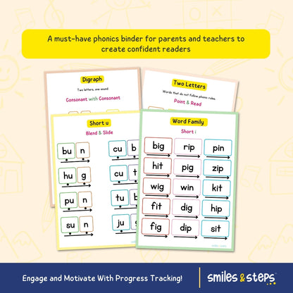 The Ultimate Phonics Workbook Bundle | CVC Words & Sight Words | Read, Blend & Smile