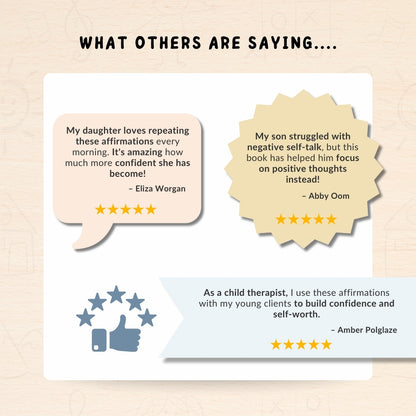 Kid's Positive Affirmation Cards for Happy Minds – Empower & Uplift
