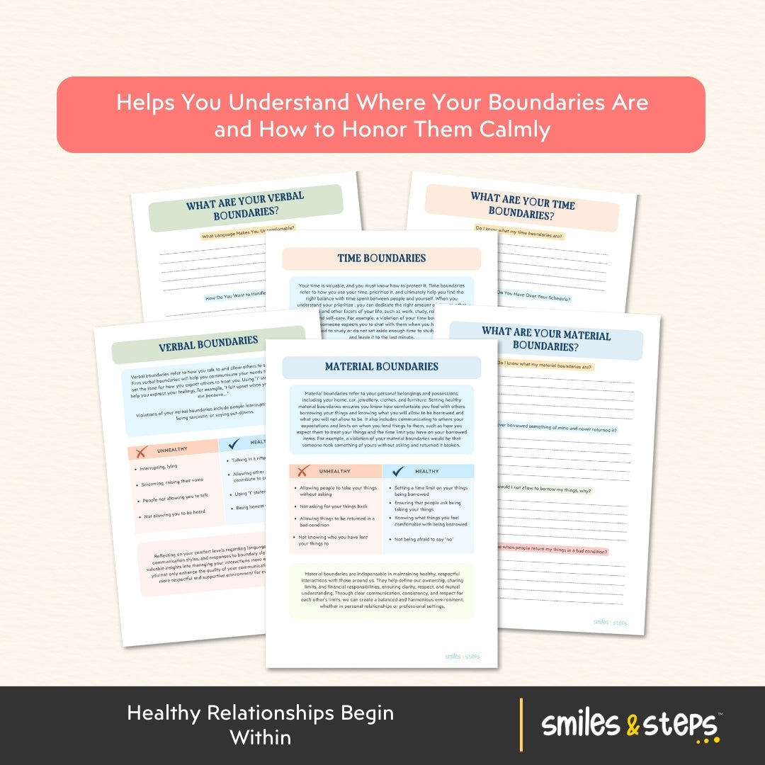 Teen Personal Boundaries Workbook – Build Confidence & Healthy Limits