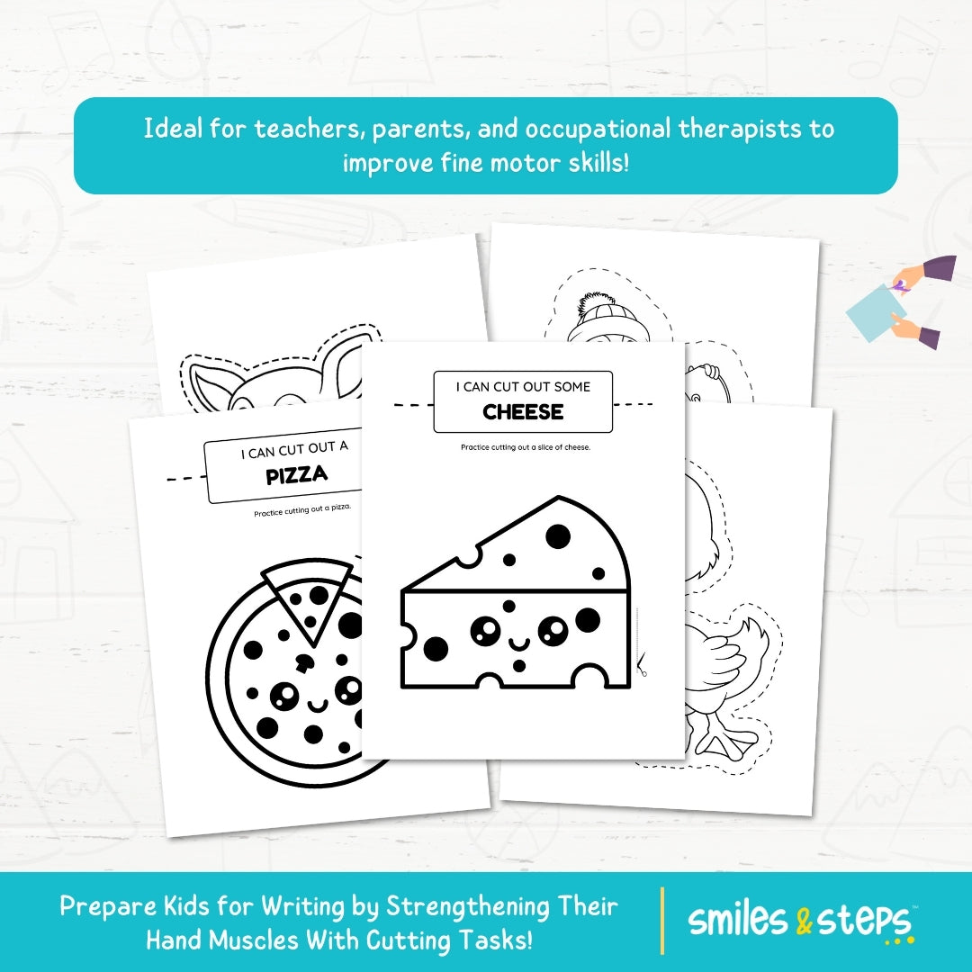 Ultimate Scissor Cutting Pack for Kids – Build Fine Motor Skills, Focus & Confidence