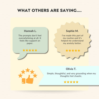 Teen Anxiety Journal - Calm Racing Thoughts & Feel Grounded Again