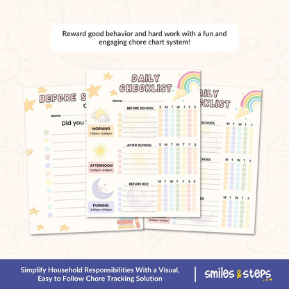 Ultimate Chore Chart for Kids – Build Responsibility & Routines with Smiles, Not Struggles.