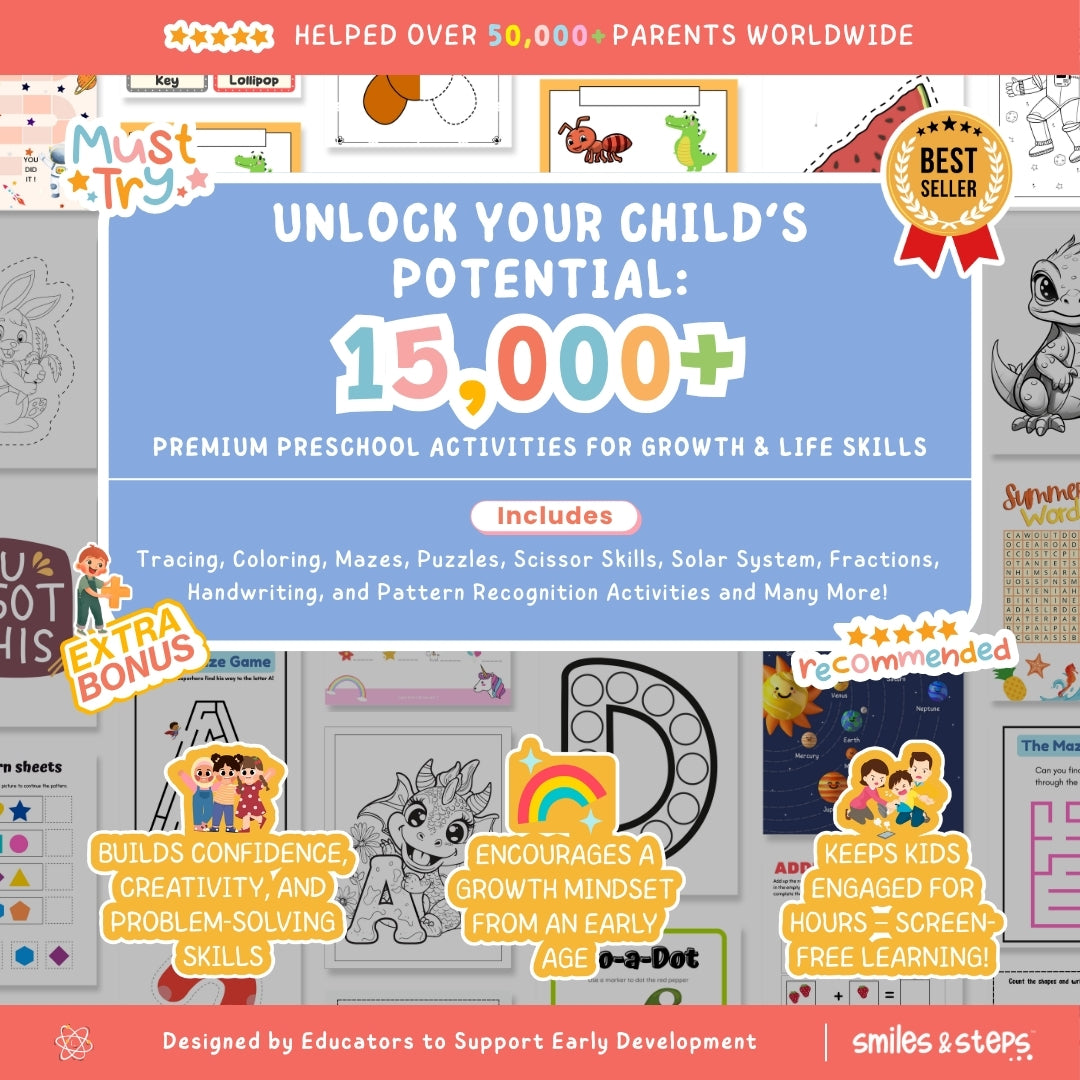 The Ultimate Phonics Workbook Bundle | CVC Words & Sight Words | Read, Blend & Smile!